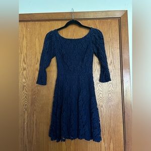 Size XS Navy Blue Lacy Dress